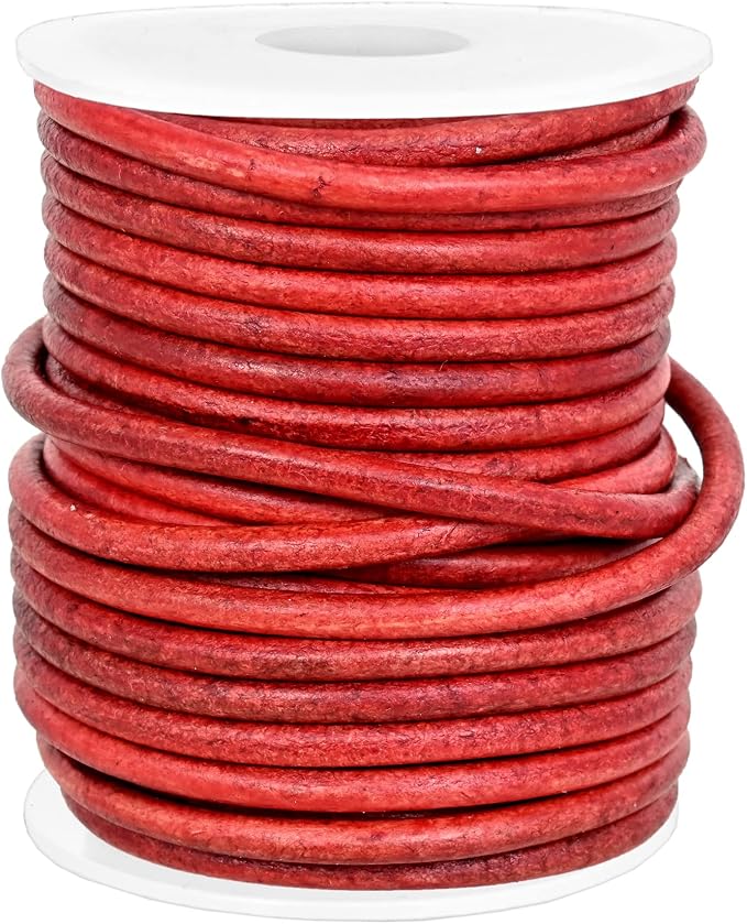 GENIQUE Real/Genuine Round Leather String Cord - Image 2
