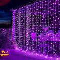 Dazzle Bright 300 LED Christmas Curtain String Lights, Halloween Fairy Lights by DazzleBright