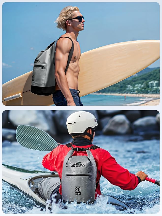 HEETA Waterproof Dry Bag with Front Zippered Pocket - Image 5