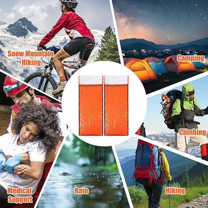 4 Pack Emergency Bivy Sack Bivy Bag - Image 7