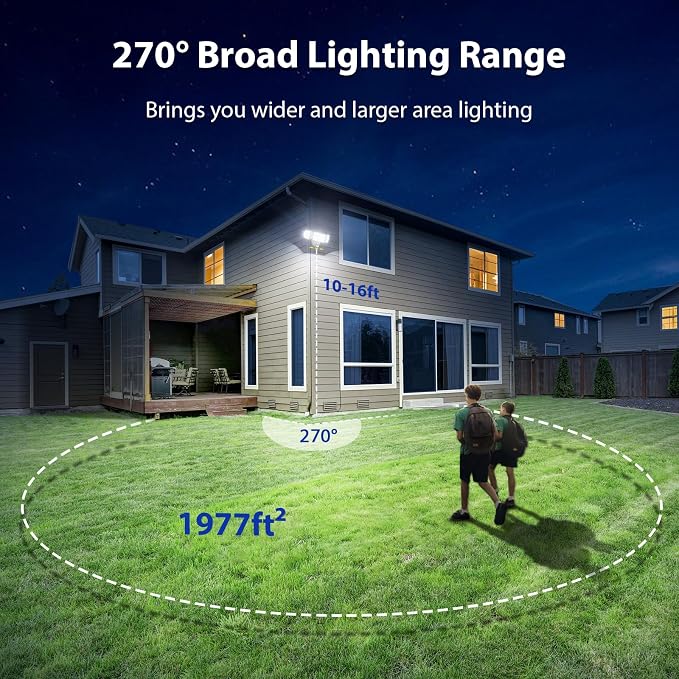 iMaihom 150W Motion Sensor Light Outdoor, 15000LM 6500K LED Security Floodlights - Image 4