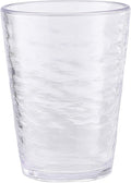 KLIFA- RIPPLE- 16 ounce, Acrylic Tumbler Drinking Glasses Cups, Stackable by KLIFAHome