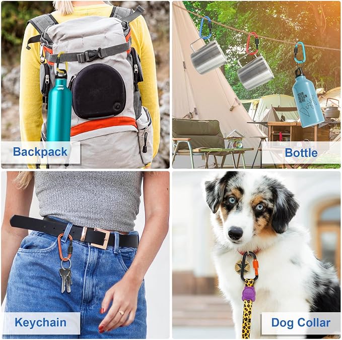 Cridoz Locking Carabiner D Ring Clips - Image 6