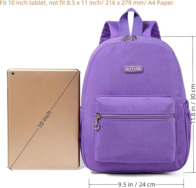AOTIAN Mini Lightweight 11.8 Inch Backpack Durable Travel Hiking Women and - Image 3