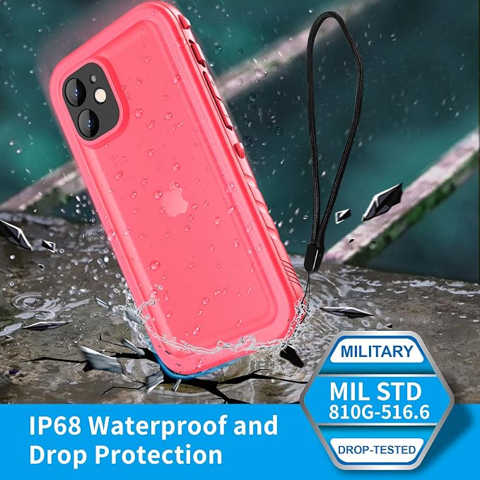 SPORTLINK for iPhone 12 Mini Waterproof Case, Full Body Shockproof Dustproof - Image 3