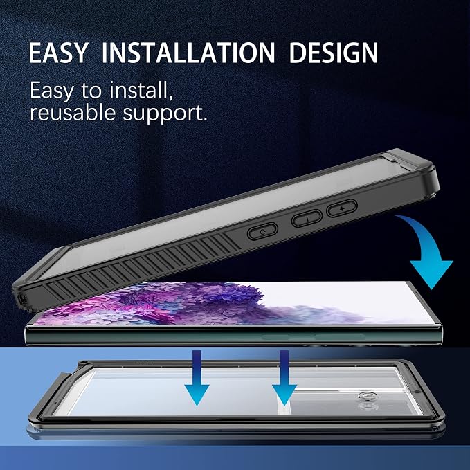 for Samsung Galaxy S23 Ultra Case, IP68 Waterproof Dustproof Case, Full Body - Image 6