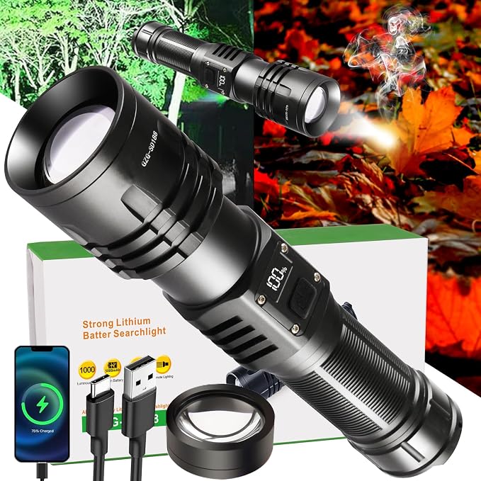 Rechargeable LED Flashlights 10000.00 High Lumens by GZGLUZ