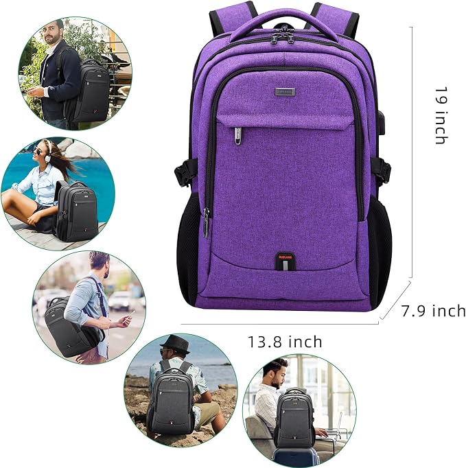 DUSLANG 17 Inch Laptop Backpack - Image 7