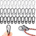 30PCS Mini SF Carabiner Clips Tiny Alloy Spring Snap Hook Keychain Clasps EDC by LUOLIPEYA