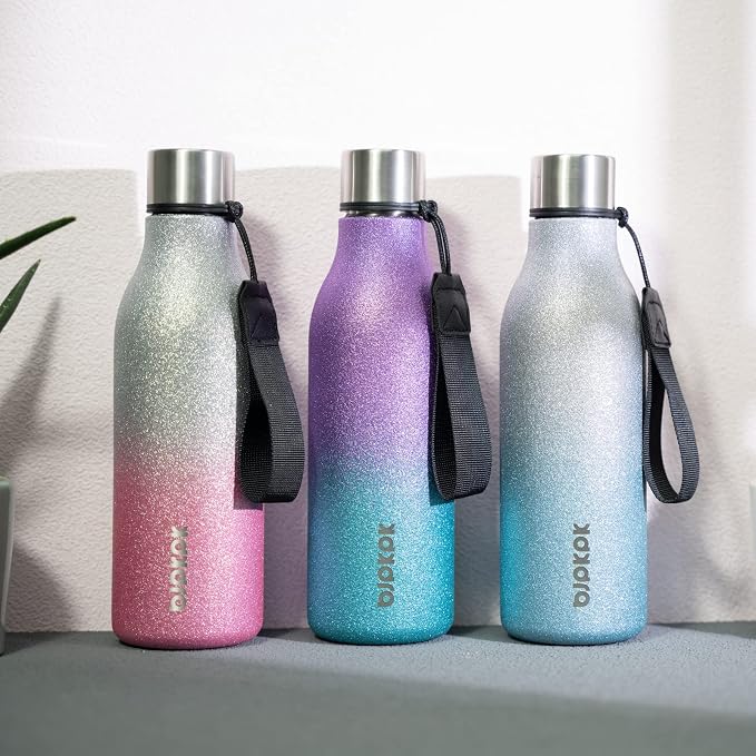 BJPKPK Insulated Water Bottles, 18 oz Stainless Steel Metal Water Bottle - Image 4