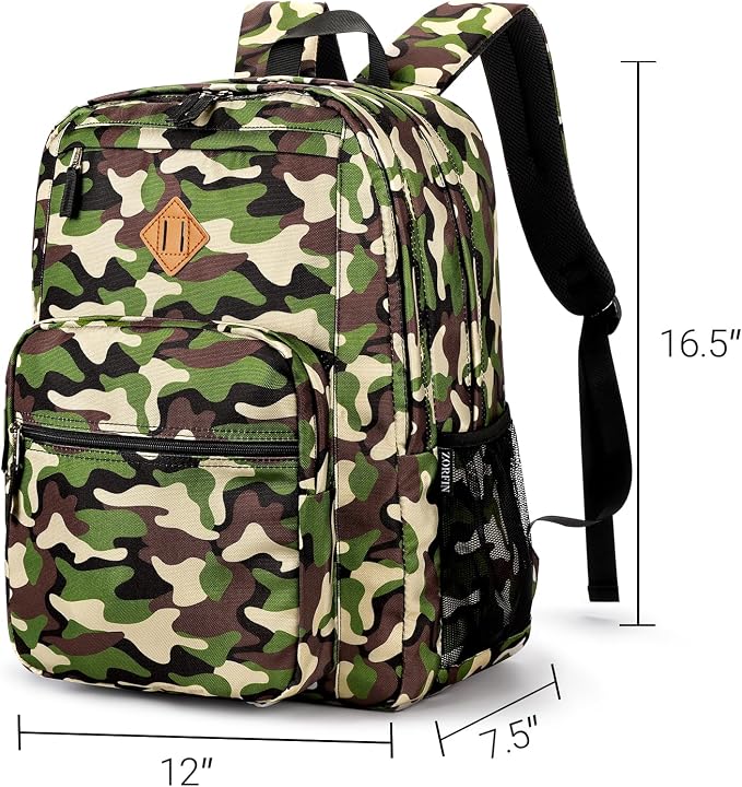 ZORFIN 26L Backpack for College, and Travel: Water Resistant Bookbag - Image 3