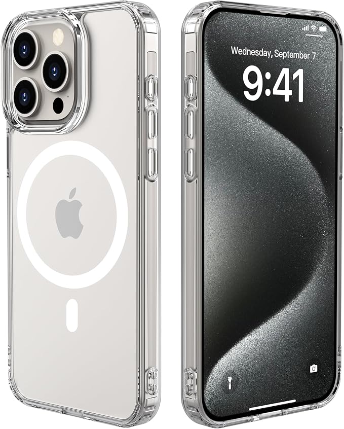 Magnetic Designed for iPhone 15 Pro Case Clear by Unknown