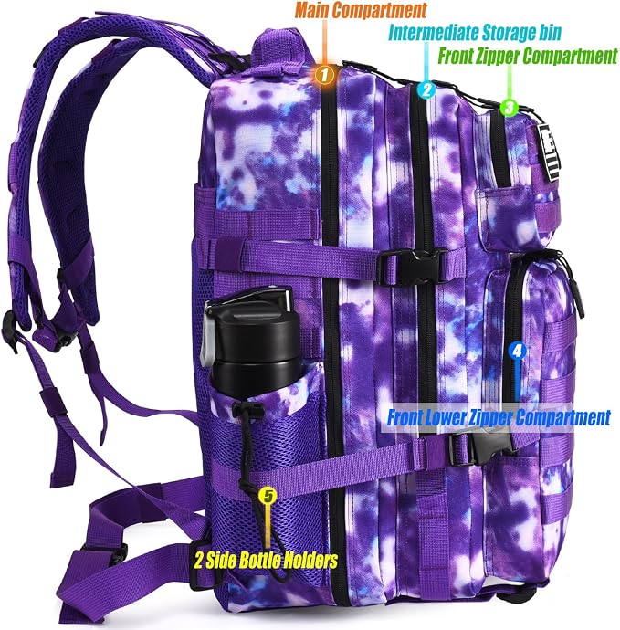 45L Tactical Backpack for Men Women, Military Assault Pack - Image 6