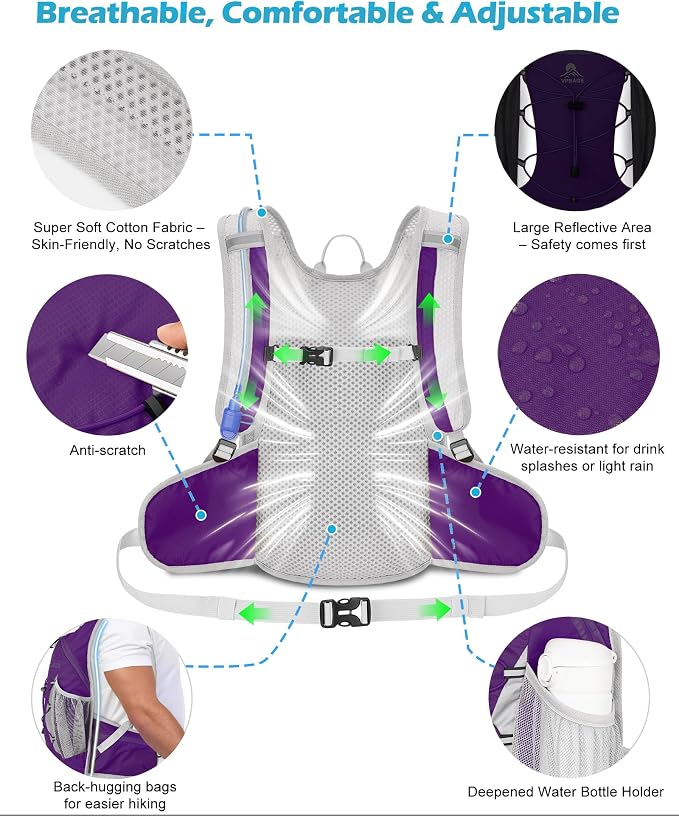 Hydration Backpack with 2L Water Bladder - Image 4