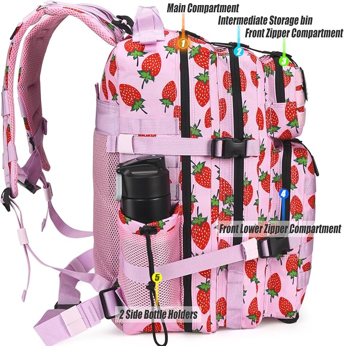 45L Tactical Backpack for Men Women, Military Assault Pack - Image 5