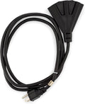 Holiday Lighting Outlet 6-Foot Black Extension Cord, 3-Prong Indoor & Outdoor by HLOLighting