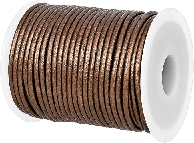 GENIQUE Real/Genuine Round Leather String Cord by GENIQUE