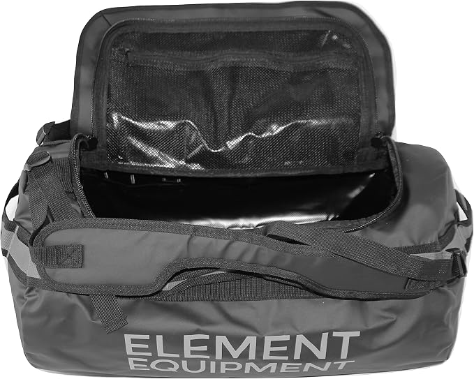 Element Equipment Trailhead Duffel Bag Shoulder Straps Waterproof Black/Grey - Image 3