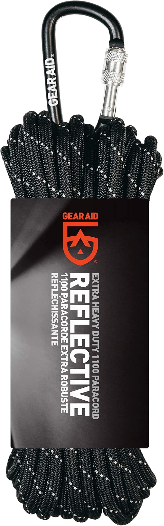 GEAR AID 1100 Paracord and Carabiner, 5.5 mm Heavy-Duty Cord by GEARAID