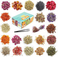 20 Bags Dried Flowers, 100% Natural Dried Flowers Herbs Kit by SACATR