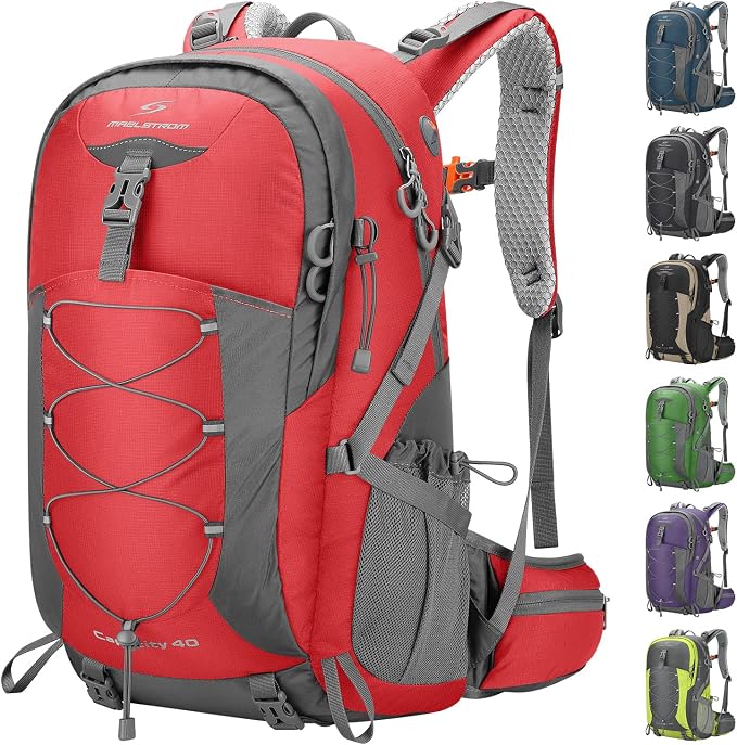 Maelstrom Hiking Backpack, Camping Backpack, 40L Waterproof Hiking Daypack by Maelstrom