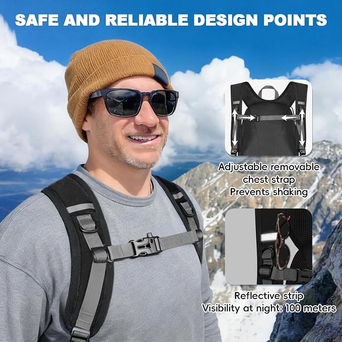 Seektop 20L Foldable Waterproof Hiking Backpack, Ultralight Small Lightweight - Image 8