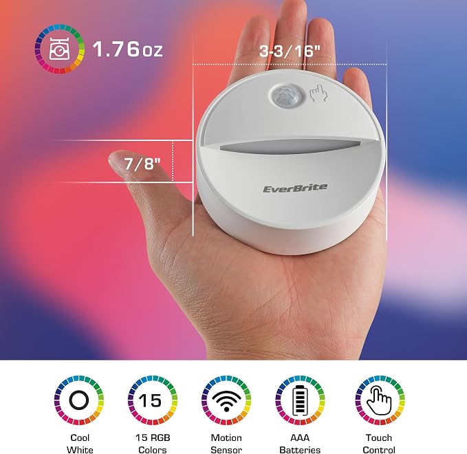 EverBrite LED Motion Sensor Night Light, Dimmable Night Lights - Image 3