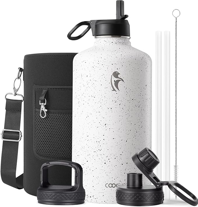 Coolflask 128 oz Gallon Water Bottle Insulated by Coolflask