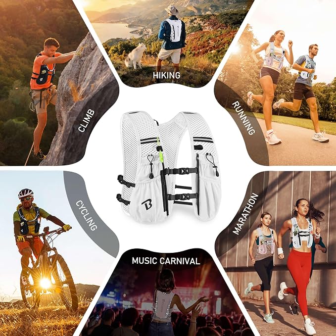 BECOJADDE Running Vest Hydration Backpack - Image 6