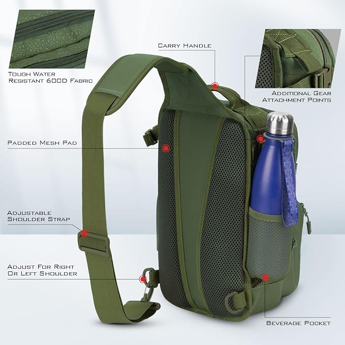 KastKing BlowBak Tactical Sling Tackle Bag-Lightweight Fishing Backpack Storge - Image 7