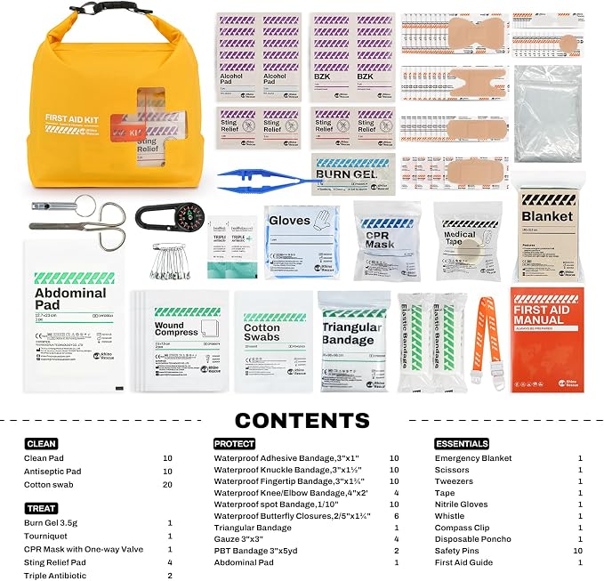 RHINO RESCUE Waterproof Boat First Aid Kit, Lightweight Boat Accessories Dry Bag - Image 3