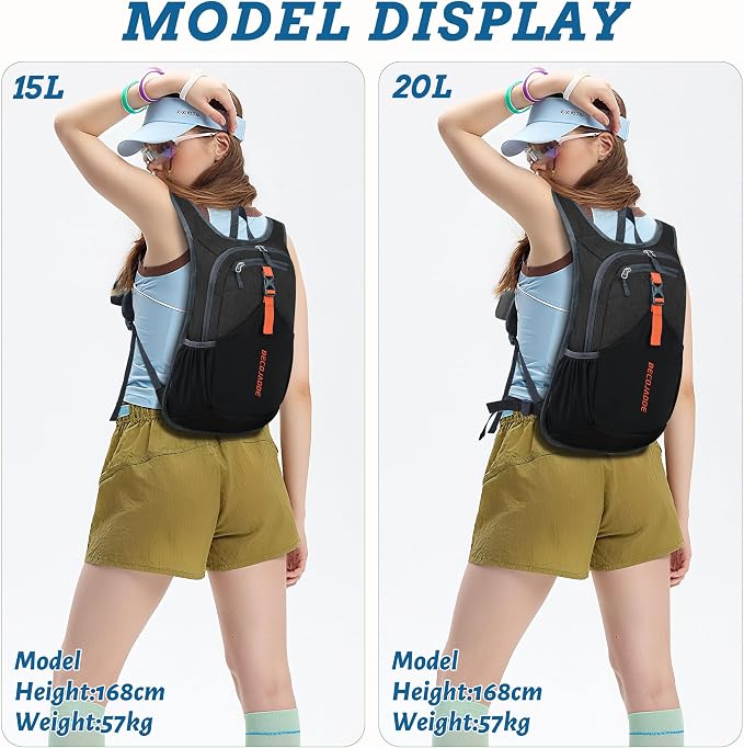 BECOJADDE 20L Small Hiking Backpack - Image 5