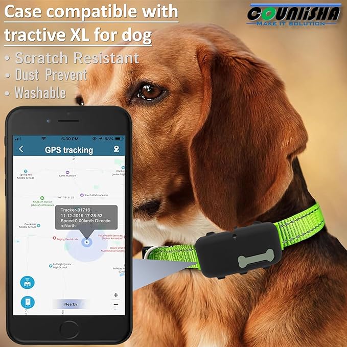 Silicone Holder Compatible for Tractive XL GPS Dog Tracker, Rubber Accessories - Image 4