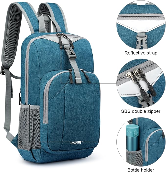 G4Free Mini 10L Hiking Daypack Small Hiking Backpack Cycling Compact Shoulder - Image 7