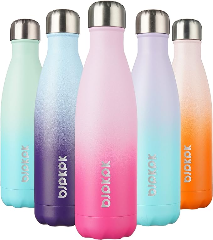 BJPKPK 17oz Insulated Stainless Steel Water Bottle Metal Water Bottles by BJPKPK