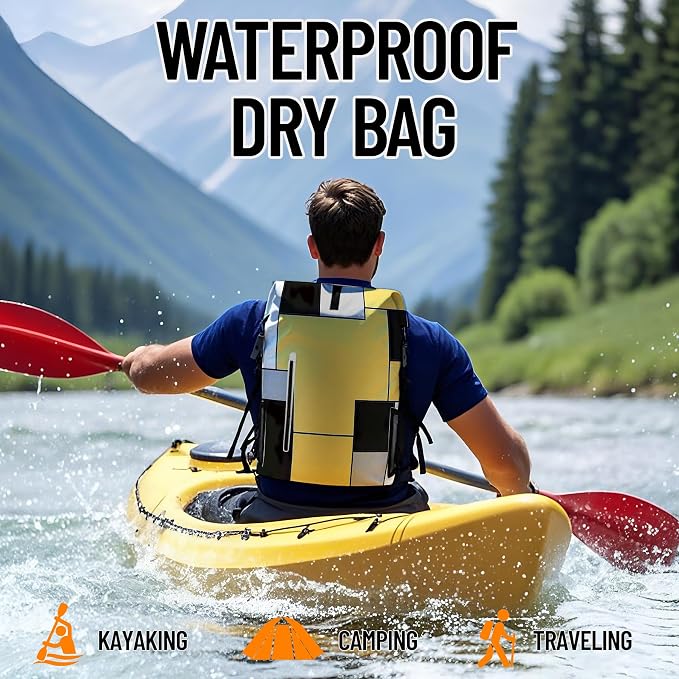 Dry Bag Waterproof Backpack for Women Men, 5L Small Roll Top Lightweight Dry - Image 7
