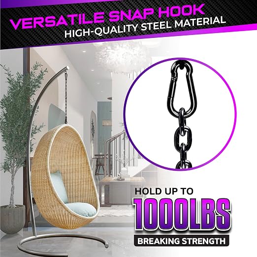 PAMAZY 2Pcs 5.5In Spring Snap Hooks 1000LBS Capacity, Utility Hook Clip - Image 2