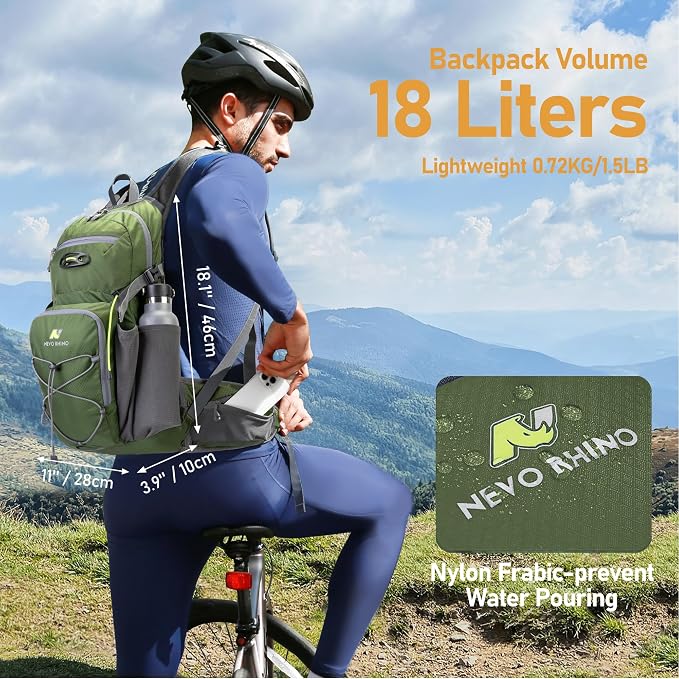 N NEVO RHINO Hydration Backpack, 18L Multipurpose Hiking Backpack - Image 2