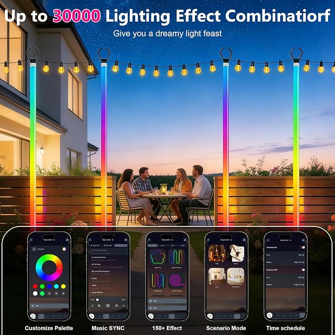 AILBTON 2-Pack 6.6FT RGB+IC Neon Ambient Light - Image 7