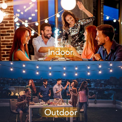 100FT LED Outdoor String Lights Patio Light - Image 2