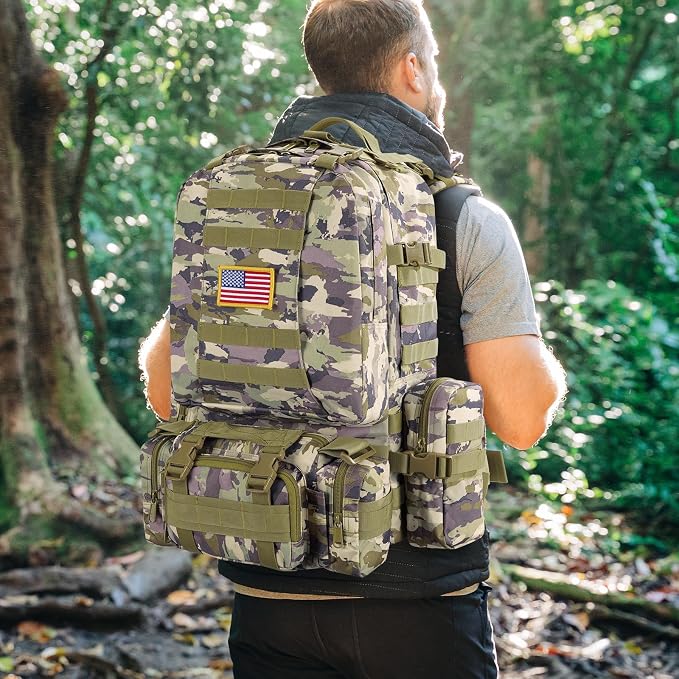 CVLIFE Tactical Backpack Military Army Rucksack 60L Large Assault Pack - Image 6
