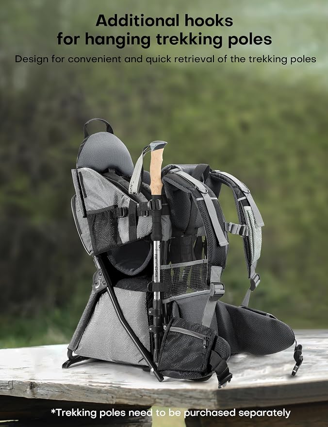 besrey Baby Backpack Carrier, Toddler Hiking Backpack - Image 7