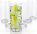 Zulay Kitchen Plastic Drinking Glasses – 16oz Acrylic Shatterproof Water Cups by ZulayKitchen