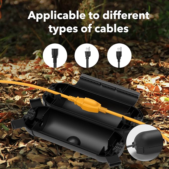 BN-LINK Outdoor Extension Cord Safety Cover, Cord Connector Protector Waterproof - Image 6