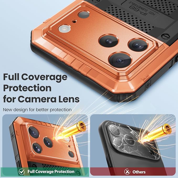 Mitywah Waterproof Case for iPhone 17 Pro, Rugged Metal Case - Image 6