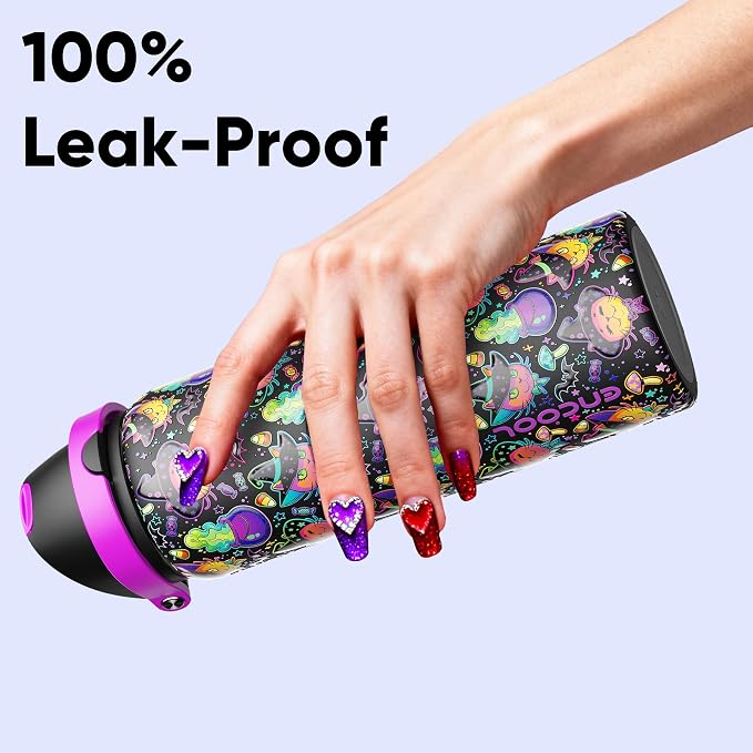 Insulated Water Bottle with Straw - Image 4