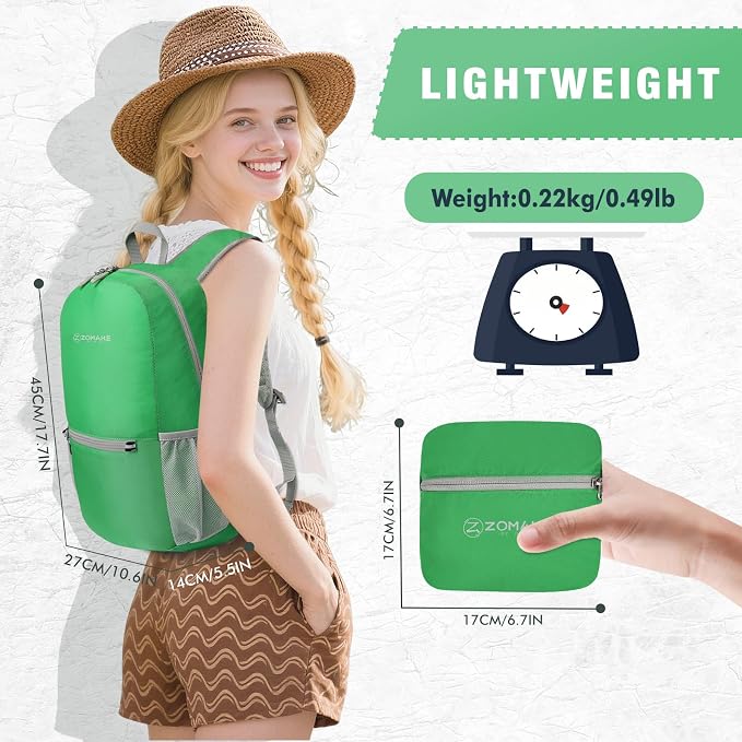 ZOMAKE Ultra Lightweight Hiking Backpack 20L - Image 2