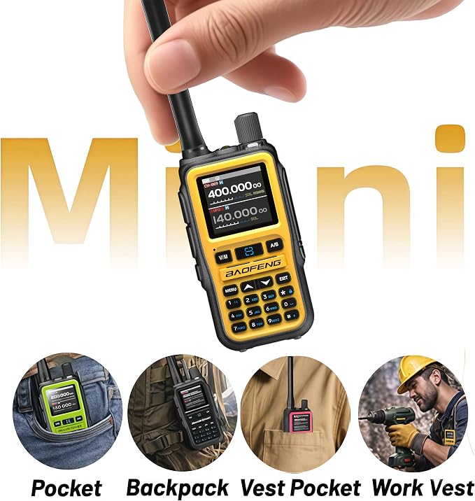 BAOFENG UV-5R Mini Ham Radio: Long Range Handheld Two Way Radio - Image 2