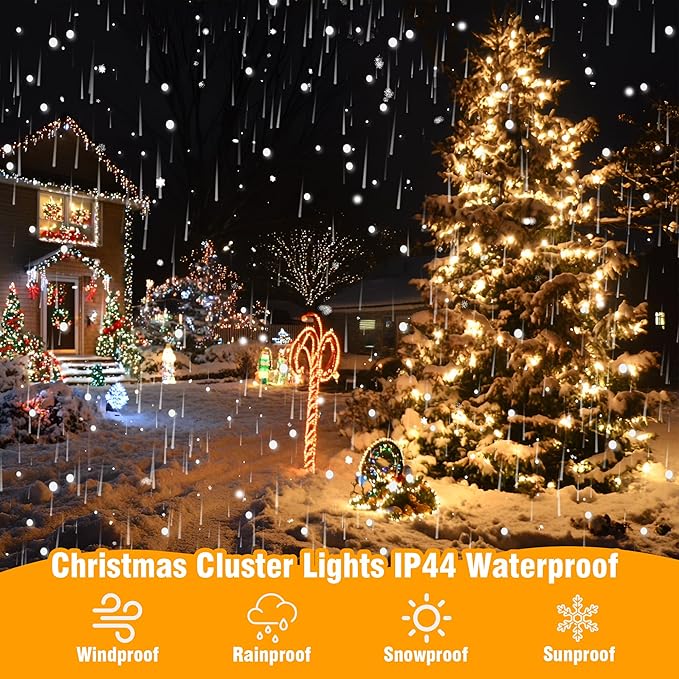 ASENEK Outdoor String Lights 99FT 300 LED Connectable 8 Modes - Image 3