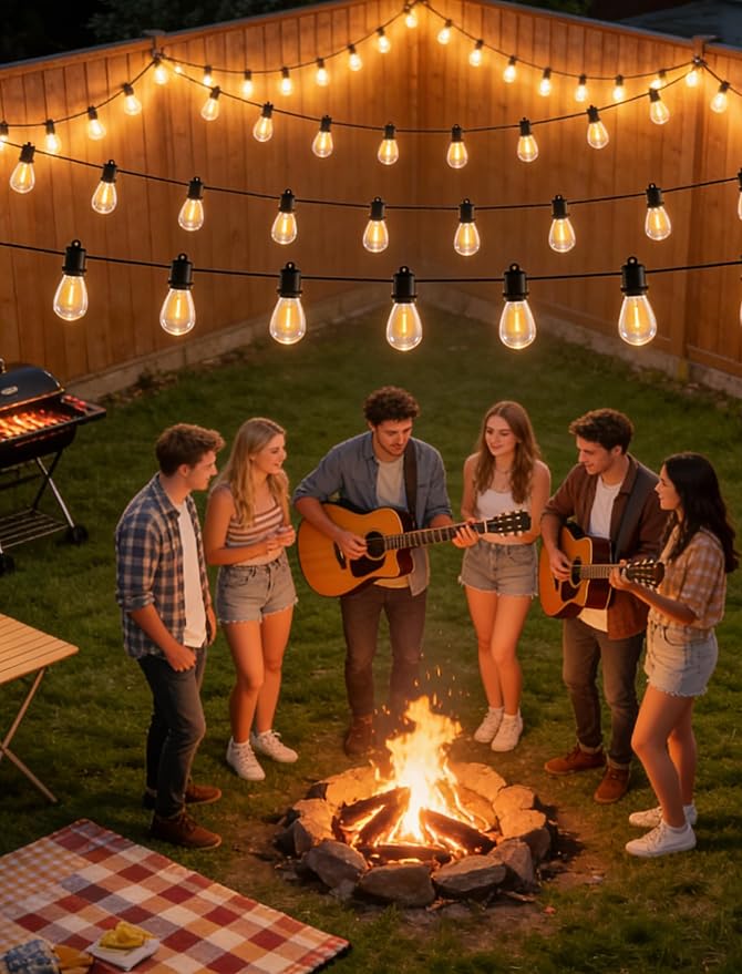 100 FT LED Outdoor String Lights - Image 7